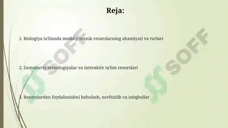 Biologiyani oʻqitishda moddiy texnika bazasidan foydalanish 2