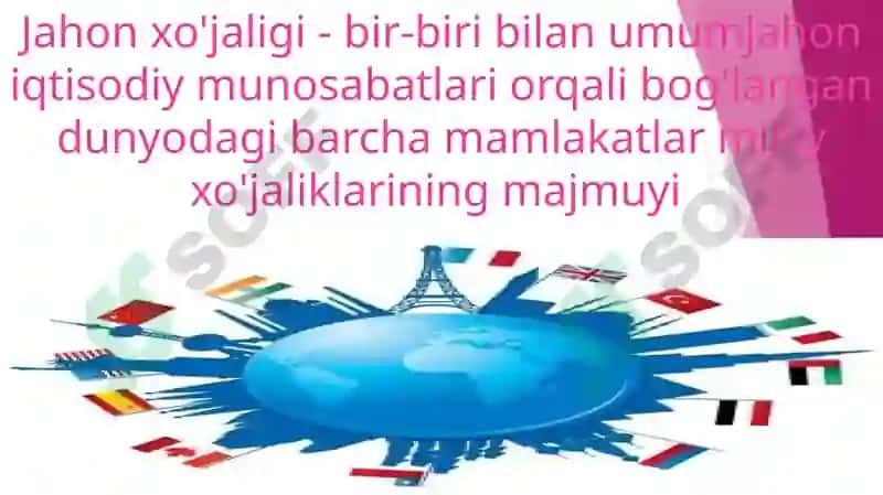 Jahonxo‘jaligi va xalqaro mеhnat taqsimoti 2