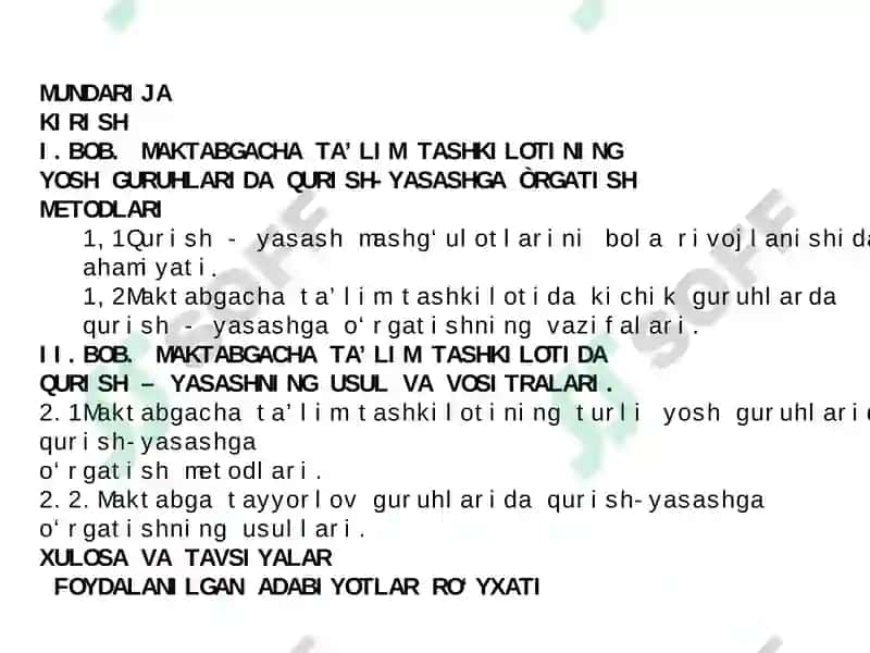 MAKTABGACHA TA’LIM TASHKILOTINING YOSH GURUHLARIDA QURISH-YASASHGA O‘RGATISH METODLARI 2