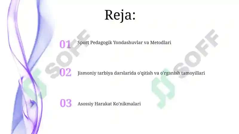 JISMONIY TARBIYA VA SPORT PEDAGOGIKASINING UMUMIY ASOSLARI 2