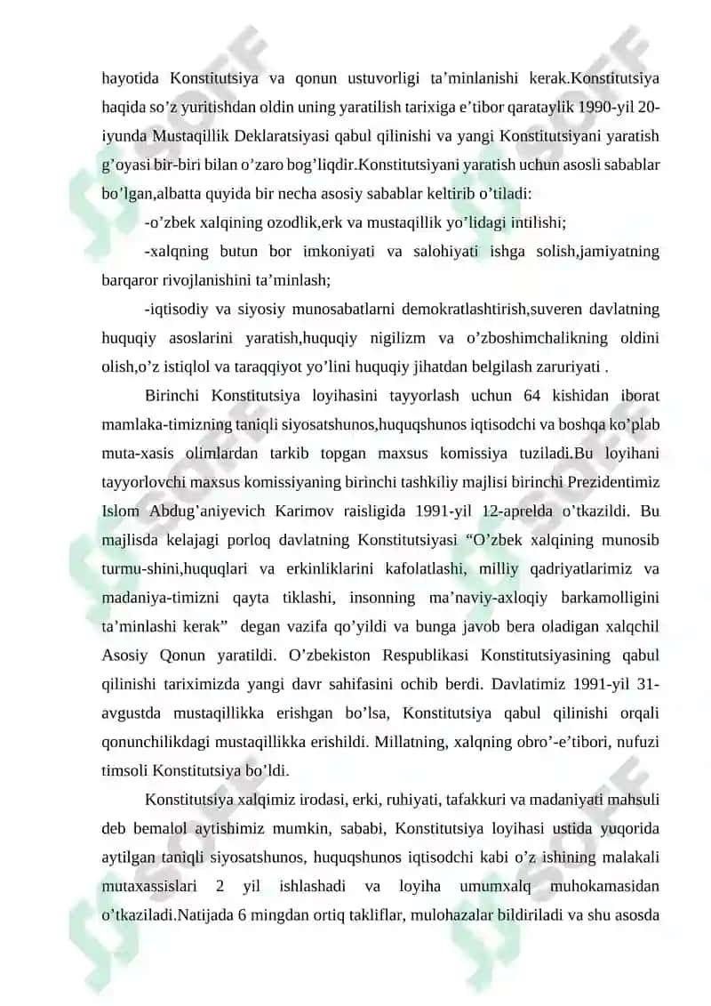 O’zbekiston Respublikasi Konstitutsiyasi 2