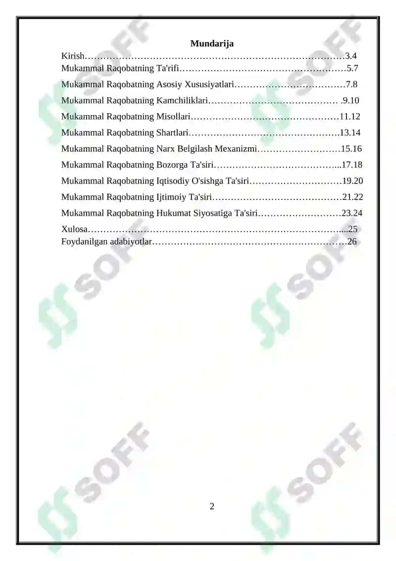 Mukammal raqobat 2