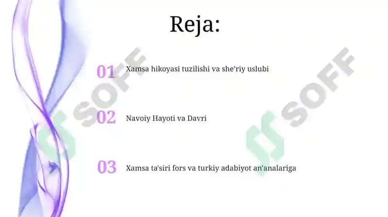 Navoiy "Xamsa" si va uning Sharq adabiyotida tutgan o'rni 2