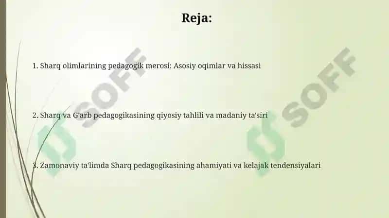 Sharq olimlarining pedagogik qarashlari 2