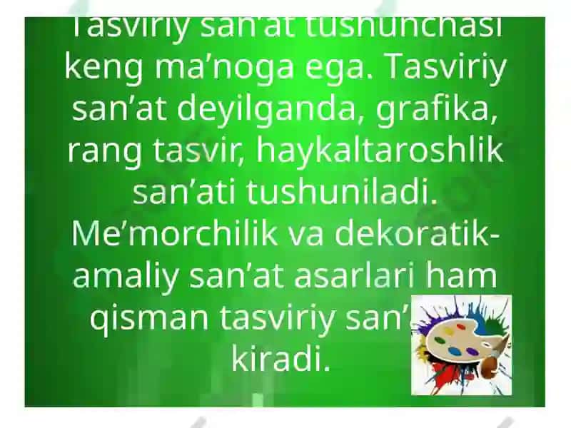 Tasviriy qobiliyat va ijodkorlikini rivojlantirish 2