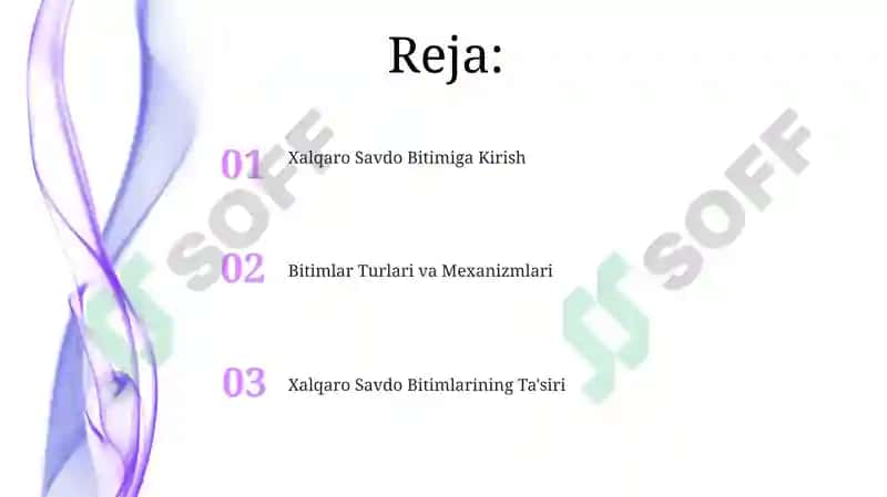 Xalqaro savdo bitimlari 2