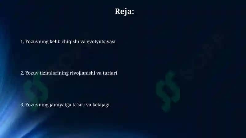 Yozuv va uning taraqqiyoti 2