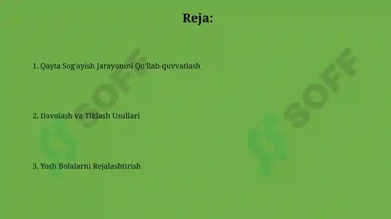 Ilk yoshdagi bolalarning reabilitatsiyasi 2