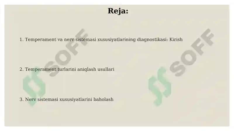 Temperament va asab tizimi xususiyatlari diagnostikasi 2