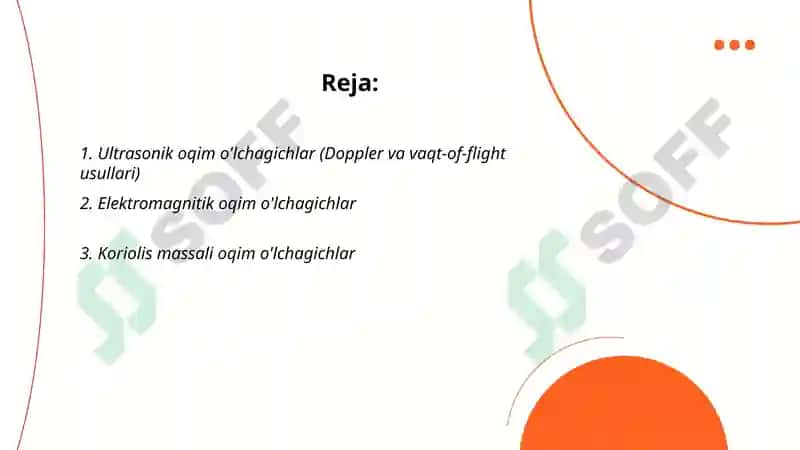 Ultrasonik oqim o'lchagichlar (Doppler va vaqt-of-flight usullari) 2