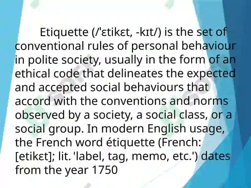 ONLINE ETIQUETTE 2