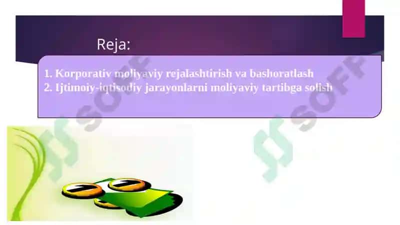 Korporativ moliyaviy rejalashtirish 2