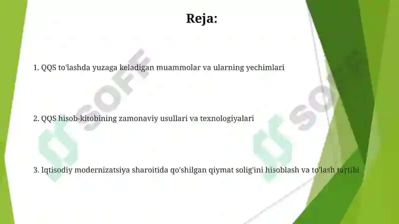 Iqtisodiy modernizatsiya sharoitida qo'shilgan qiymat solig'ini hisoblash va to'lash tartibi 2