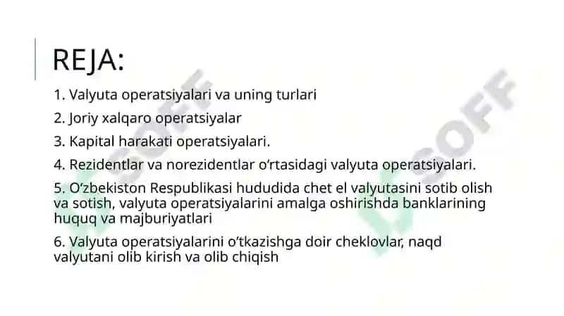 Valyuta operatsiyalari 2