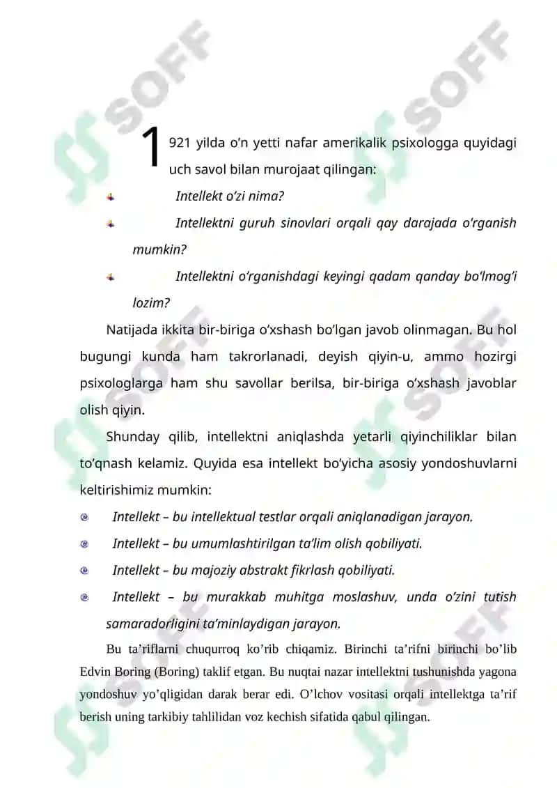 Intellekt va kreativlik nazariyalari 2
