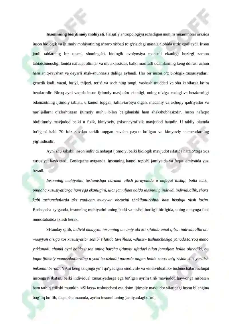 Insonni tushunishga dualism va monism nuqta’I nazaridan yondoshuvi 2