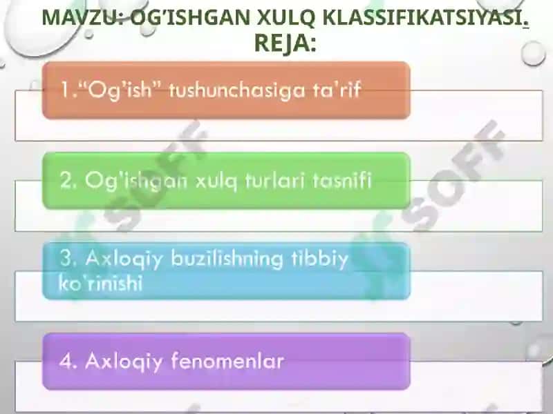 Xulqi og’ishgan bolalar psixologiyasi 2
