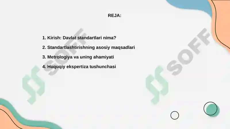 Davlat standartlarini ishlab chiqishda metrologik me’yoriy va huquqiy ekspertiza 2