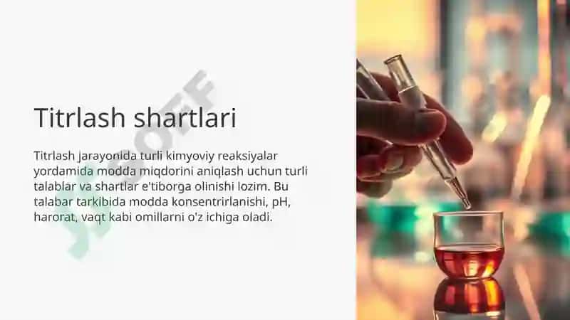 Titrlash shartlari 2