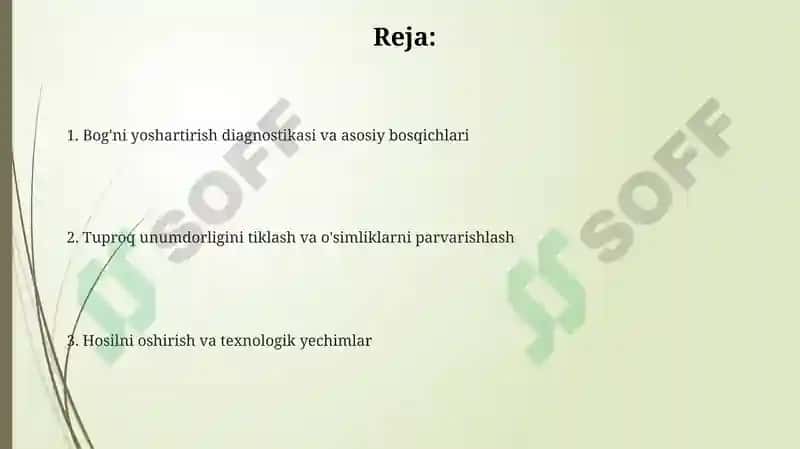 Qariganbogʻlarni yoshartirish texnologiyasi 2
