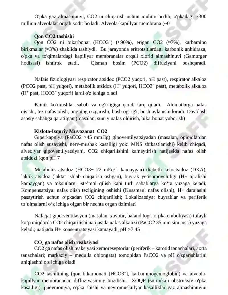 Karbonsuvlar almashinuvi patofiziologiyasi 2