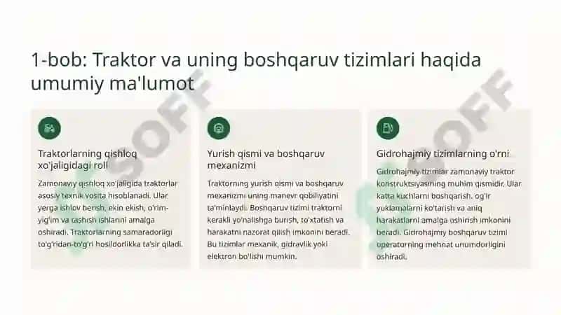Traktorni gidrohajmiy burish mexanizmi 2