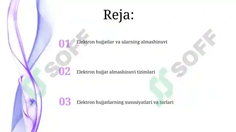 Elektron hujjat va elektron hujjat almashinuvi 2