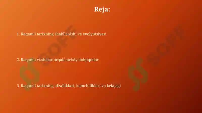 Raqamli tarix shakllanishi va taraqqiyoti 2