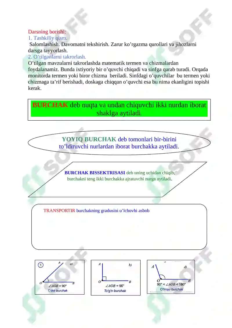 Qo’shni va Vertikal Burchaklar 2