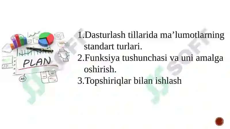 Dasturlash tillarida ma’lumotlarning standart turlari 2