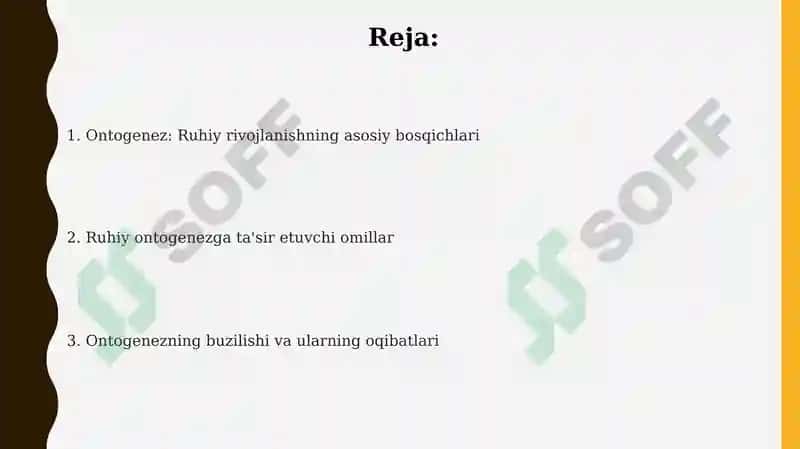 Ontogenezda inson psixikasining rivojlanishi 2