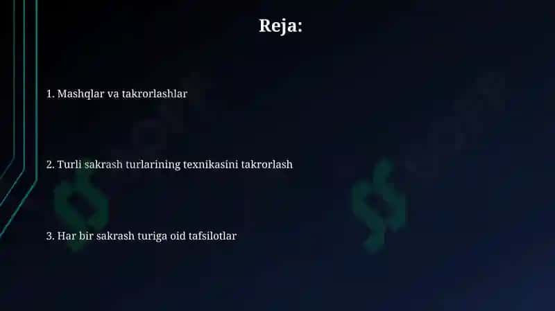 Baland sakrash texnikasini takrorlash 2