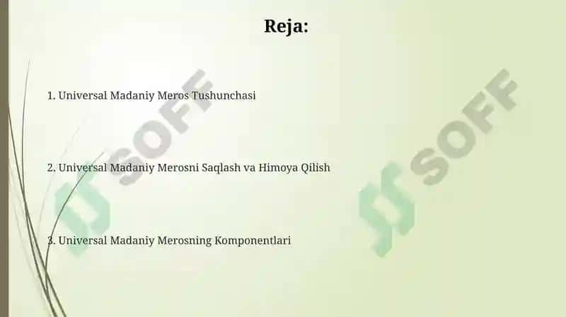 Universal Madaniy Meros Tushunchasi 2