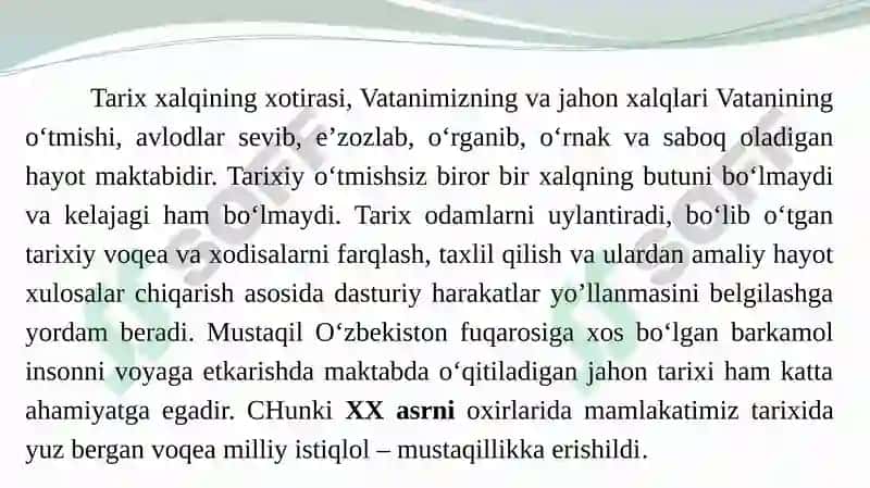 Tarix darslari 2