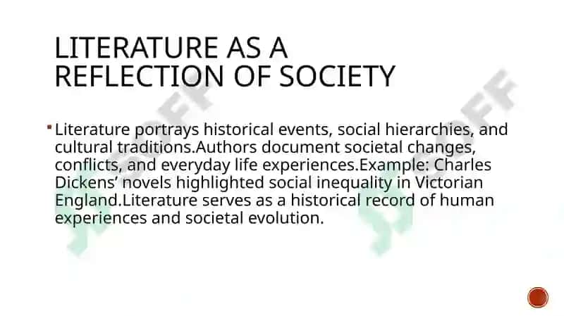Literature as a Reflection of Society 2