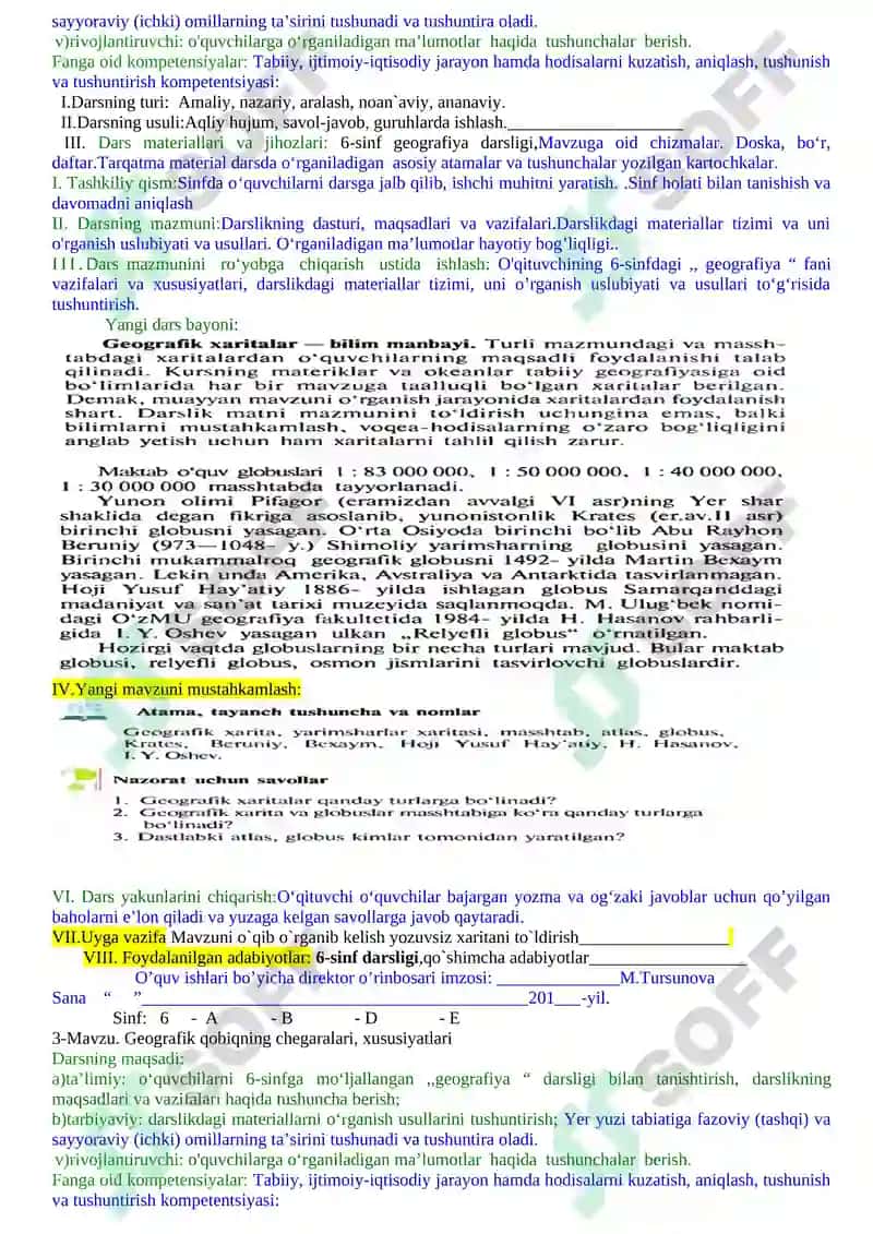 Kirish Materiklar va okeanlar tabiiy geografiyasi kursi 2