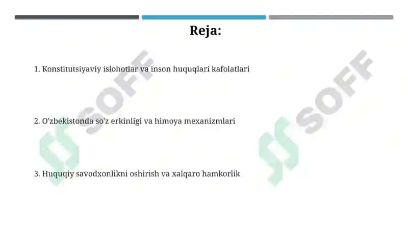 Konstitutsiyaviy islohotlar va inson huquqlari kafolatlari 2