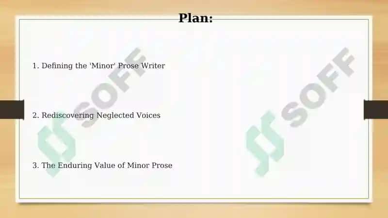 Minor Prose writers 2