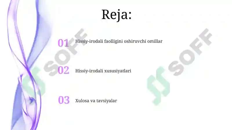 Hissiy-irodali faoliyatni oshiruvchi omillar 2
