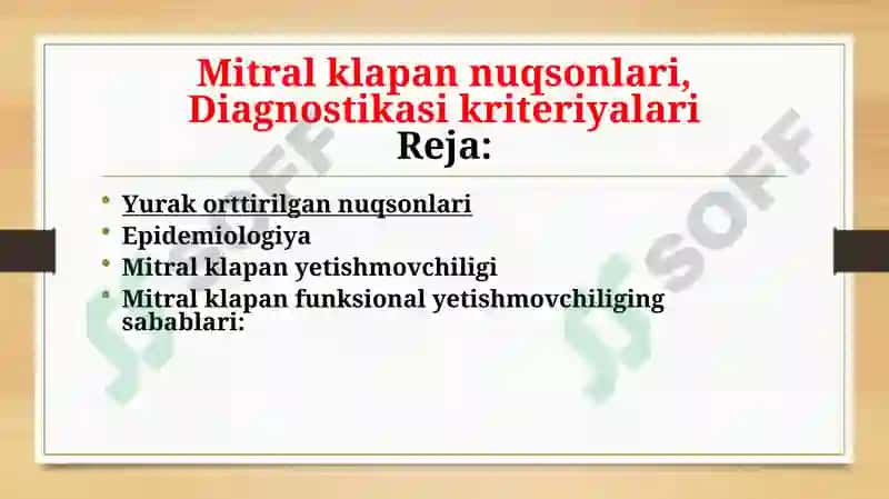 Mitral klapan nuqsonlari 2