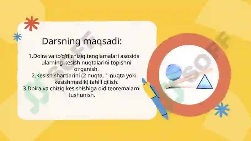 Analitik metod bilan teoremalarni isbotlash 2