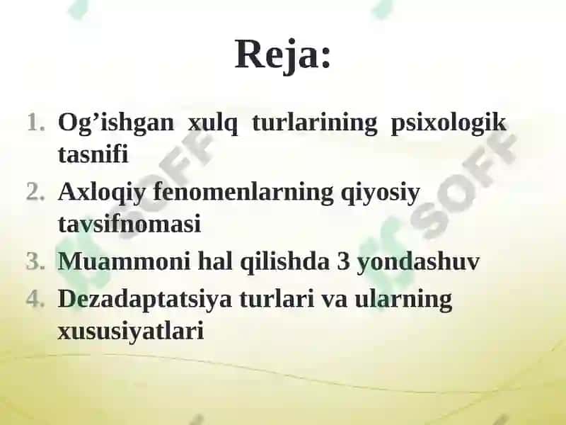 Dezadaptatsiya va uning o'smir xulqi 2