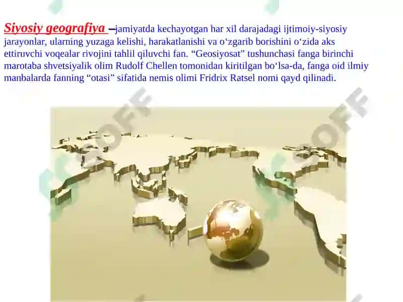 Geosiyosat fanining asosiy tushunchalari 2