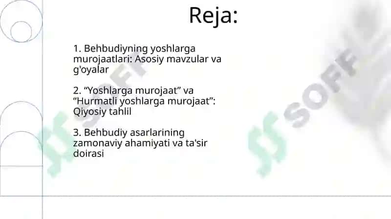 Behbudiyning “Yoshlarga murojaat” va “Muhtaram yoshlarga murojaat” 2