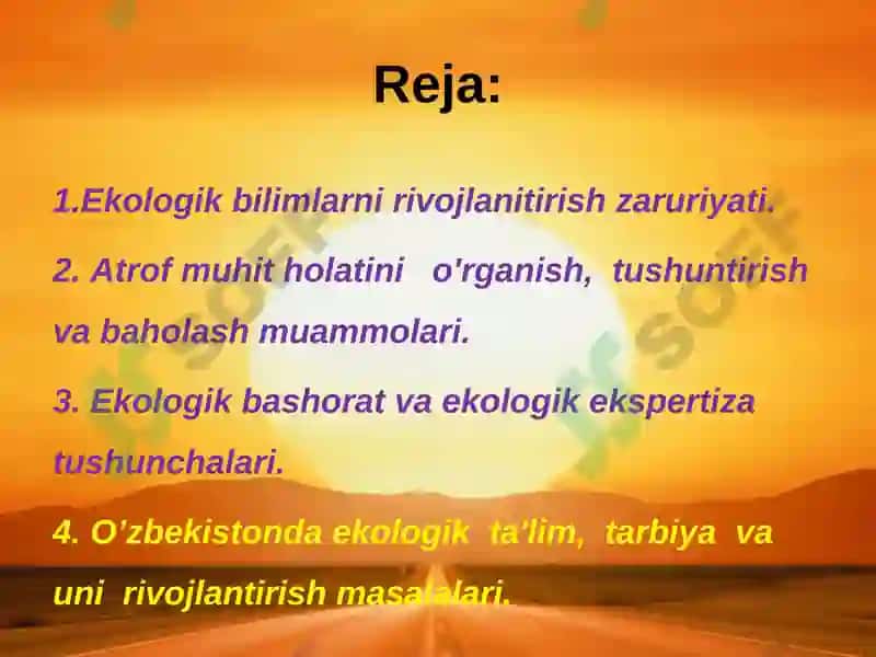 Ekologik Tarbiya 2
