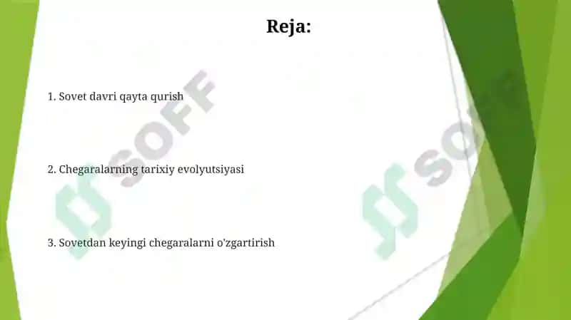 O'rta Osiyo ma'muriy - hududiy chegarasining o'zgarishi 2