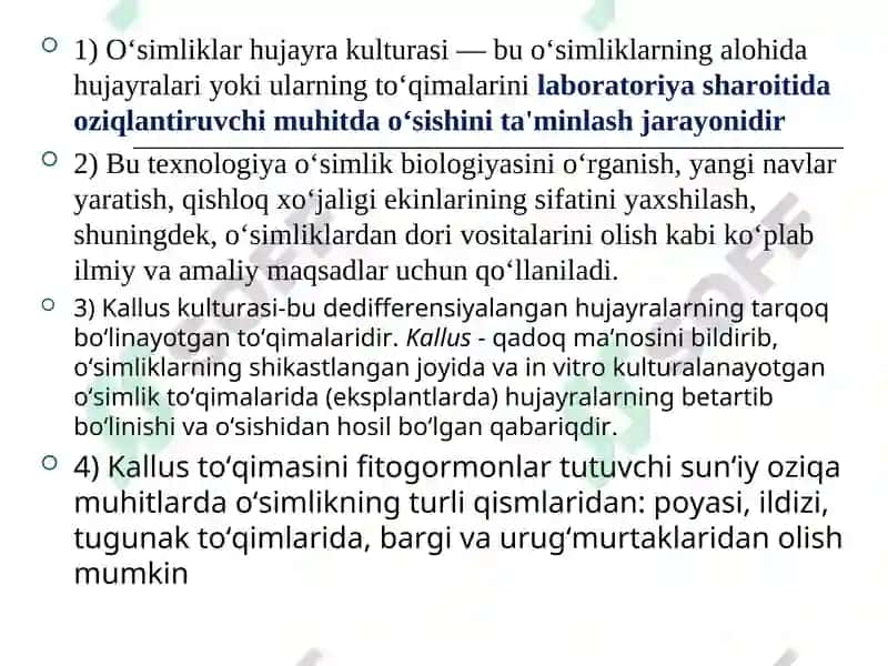 Ҳужайралар суспензион культураси 2