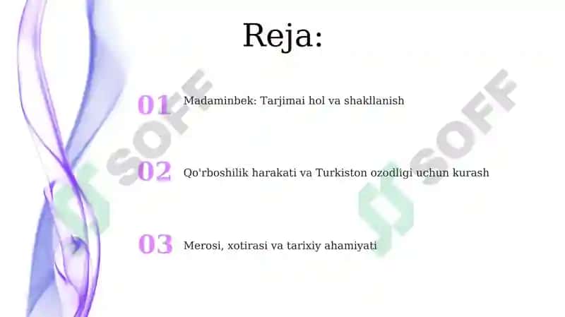 Madaminbek hayoti va faoliyati 2