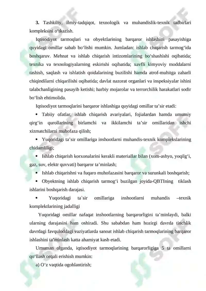 Iqtisodiy tarmoqlarining barqarorligini taminlashda muhanislik texnik-tadbirlar 2