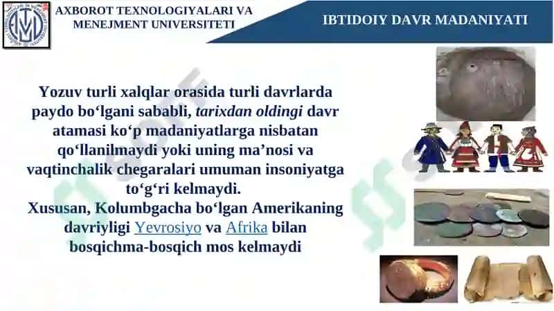 IBTIDOIY DAVR MADANIYATI 2
